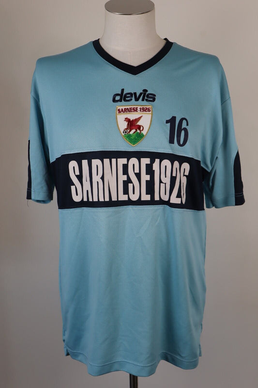 DEVIS SARNESE MAGLIA CALCIO UOMO Tg L SOCCER TRIKOT MAN JERSEY SHIRT SPORT
