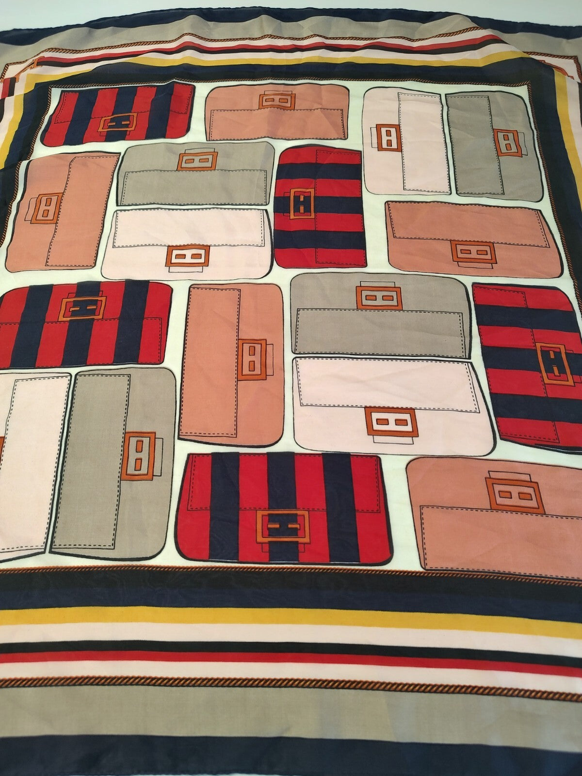 FOULARD 100% SILK SETA SCARVES SCARF SQUARE MADE ITALY