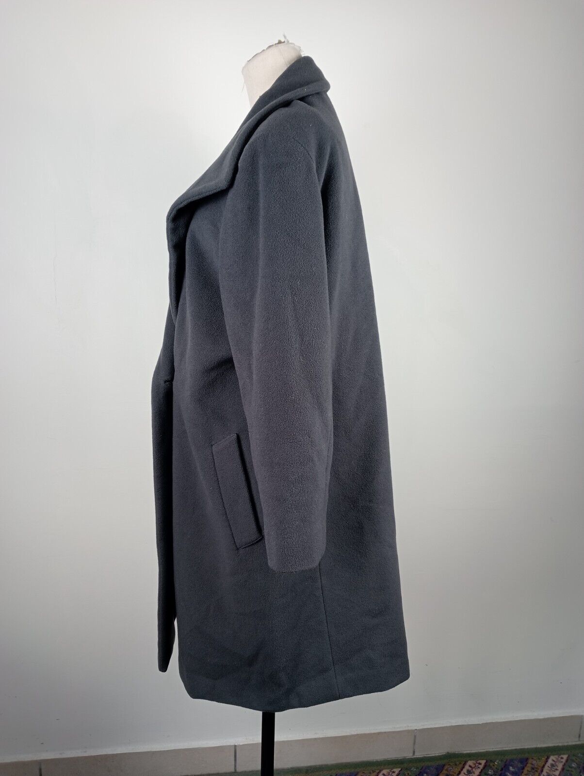 LINEA EMME CAPPOTTO COAT WOOL LANA DONNA TG 42 WOMAN JACKET VINTAGE CASUAL