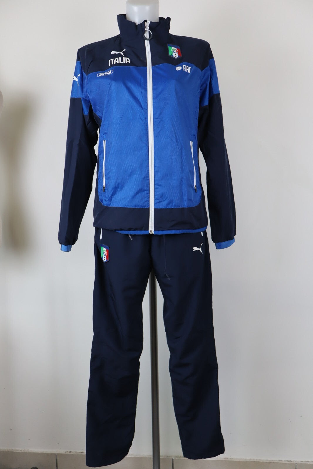PUMA ITALIA TUTA CALCIO COMPLETO TG 42 TRACKSUIT GIACCA PANTS DONNA SPORT