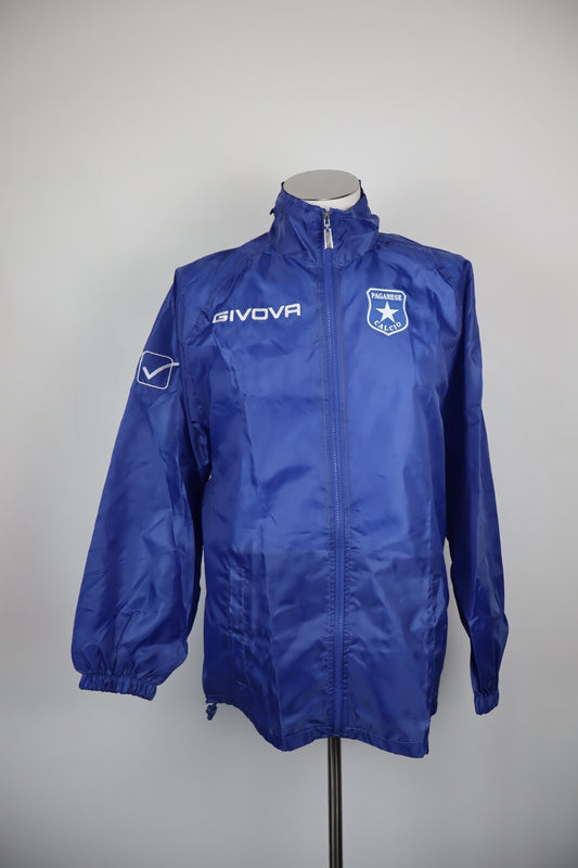 GIVOVA PAGANESE GIUBBINO K-WAY IMPERMEABILE CALCIO UOMO L SOCCER JACKET CON TAG