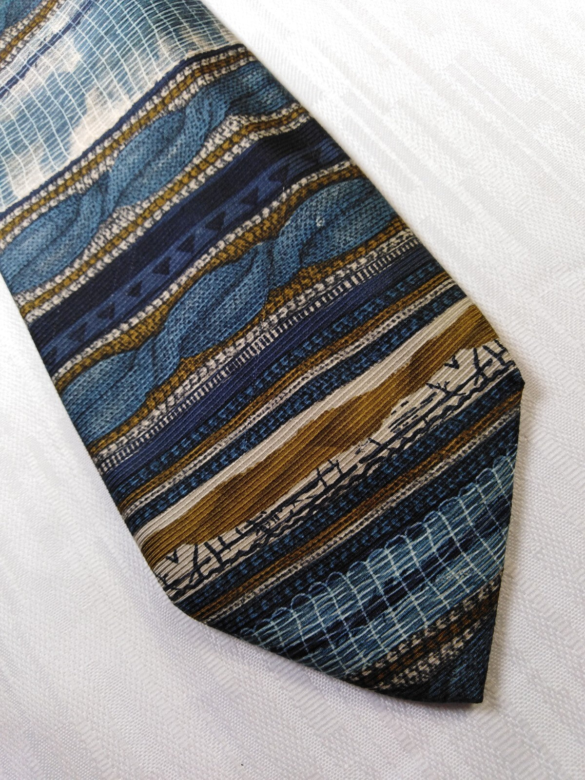 LUIGI PANZA NAPOLI 100%  SILK TIE SETA CRAVATTA NECKTIE MADE IN ITALY CLASSIC