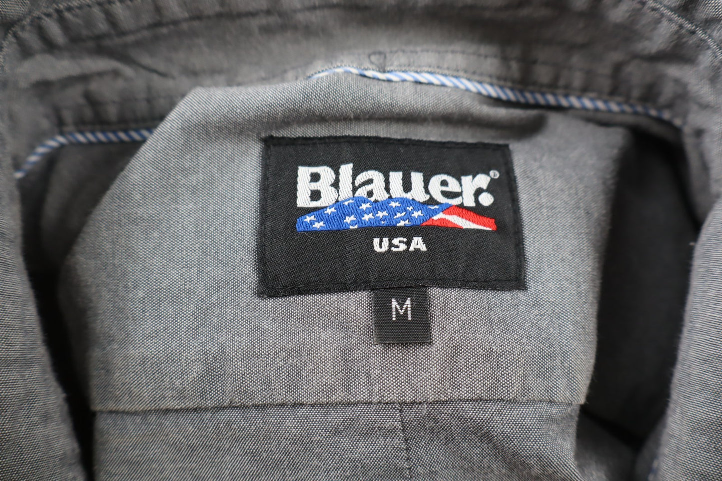 BLAUER CAMICIA MANICHE LUNGHE UOMO COTONE TG M MAN CASUAL VINTAGE SHIRT COTTON