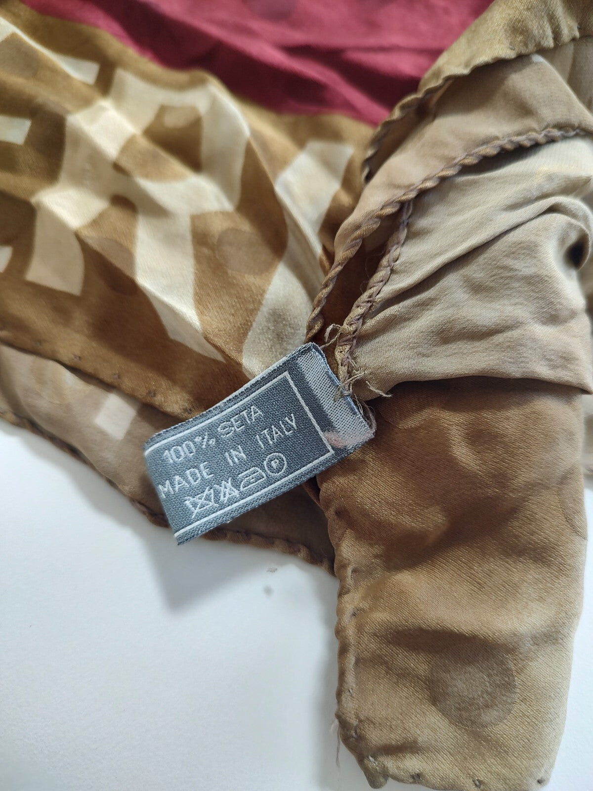 COVERI FOULARD 100% SILK SCARVES SCARF RECTANGLE SETA MADE IN ITALY