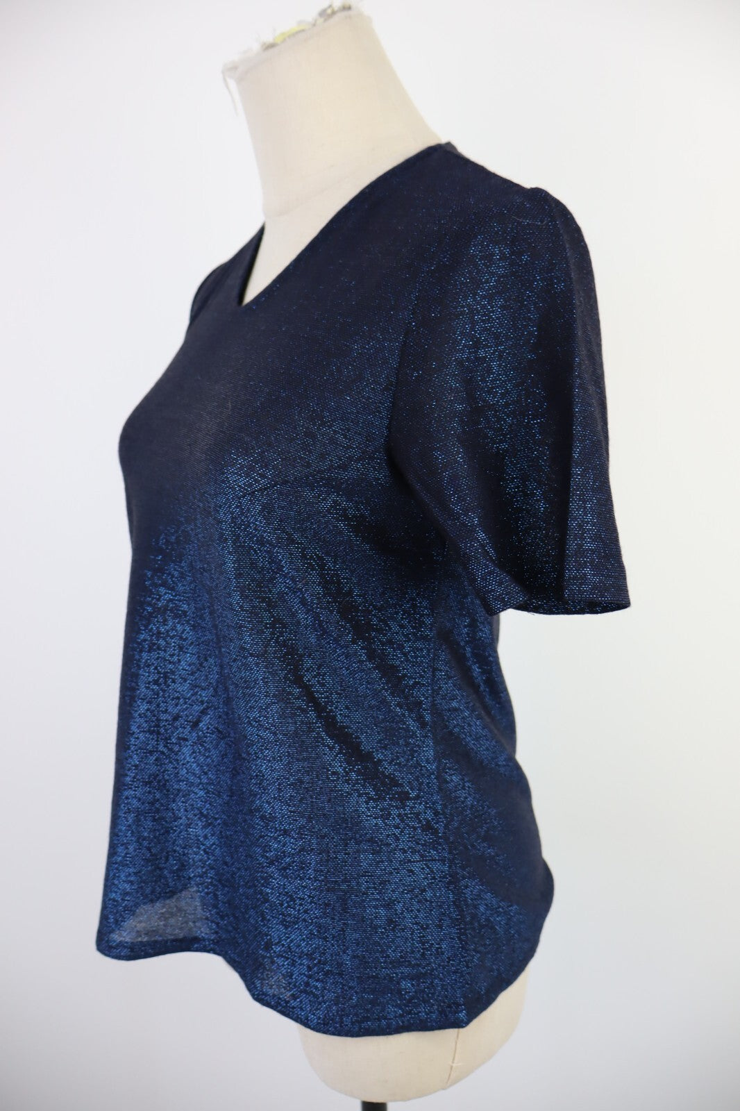 MAGLIA CROP TOP DONNA TG S WOMAN T-SHIRT LUXURY CYBER BRILLANTE VINTAGE Y2K 00'S