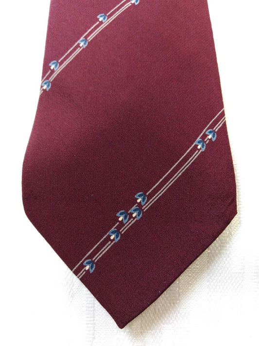 PIERRE CARDIN 100% SETA SILK TIE CRAVATTA NECKTIE VINTAGE CLASSIC ITALY