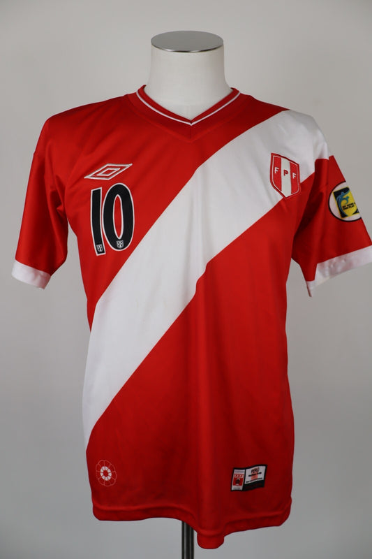 UMBRO PERU FARFAN N 10 MAGLIA CALCIO TRIKOT UOMO Tg L SOCCER JERSEY VINTAGE 2018
