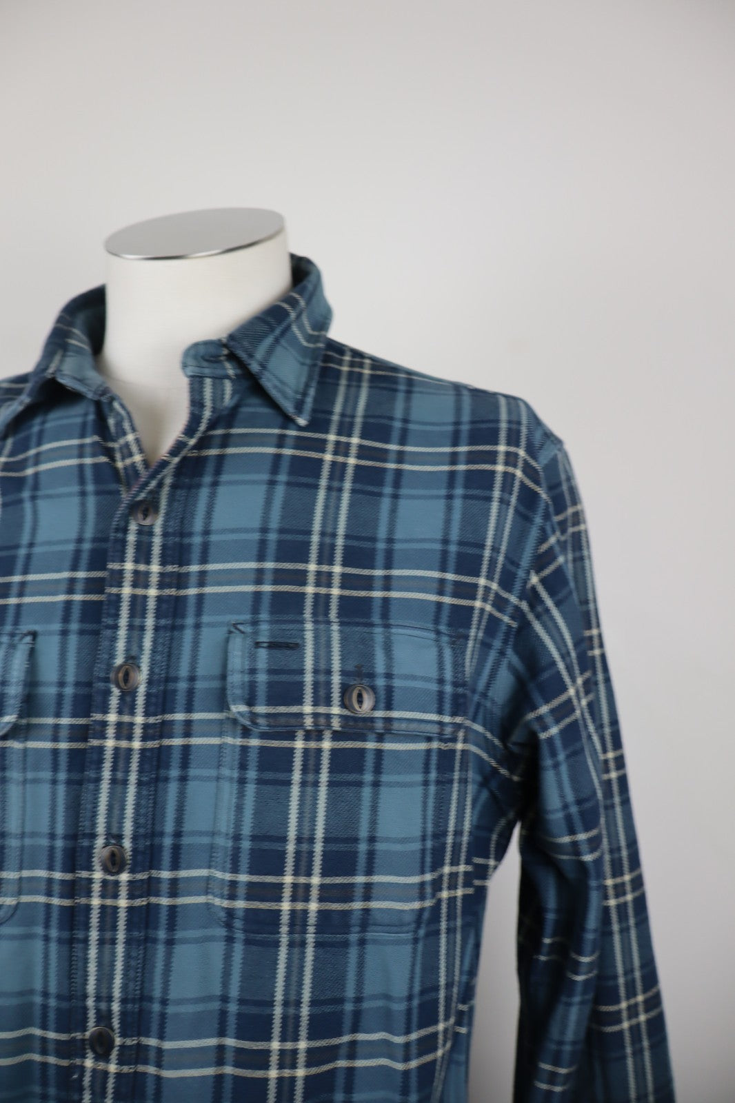 RALPH LAUREN RUGBY CAMICIA UOMO COTONE TG L MAN CASUAL VINTAGE COTTON SHIRT LOGO