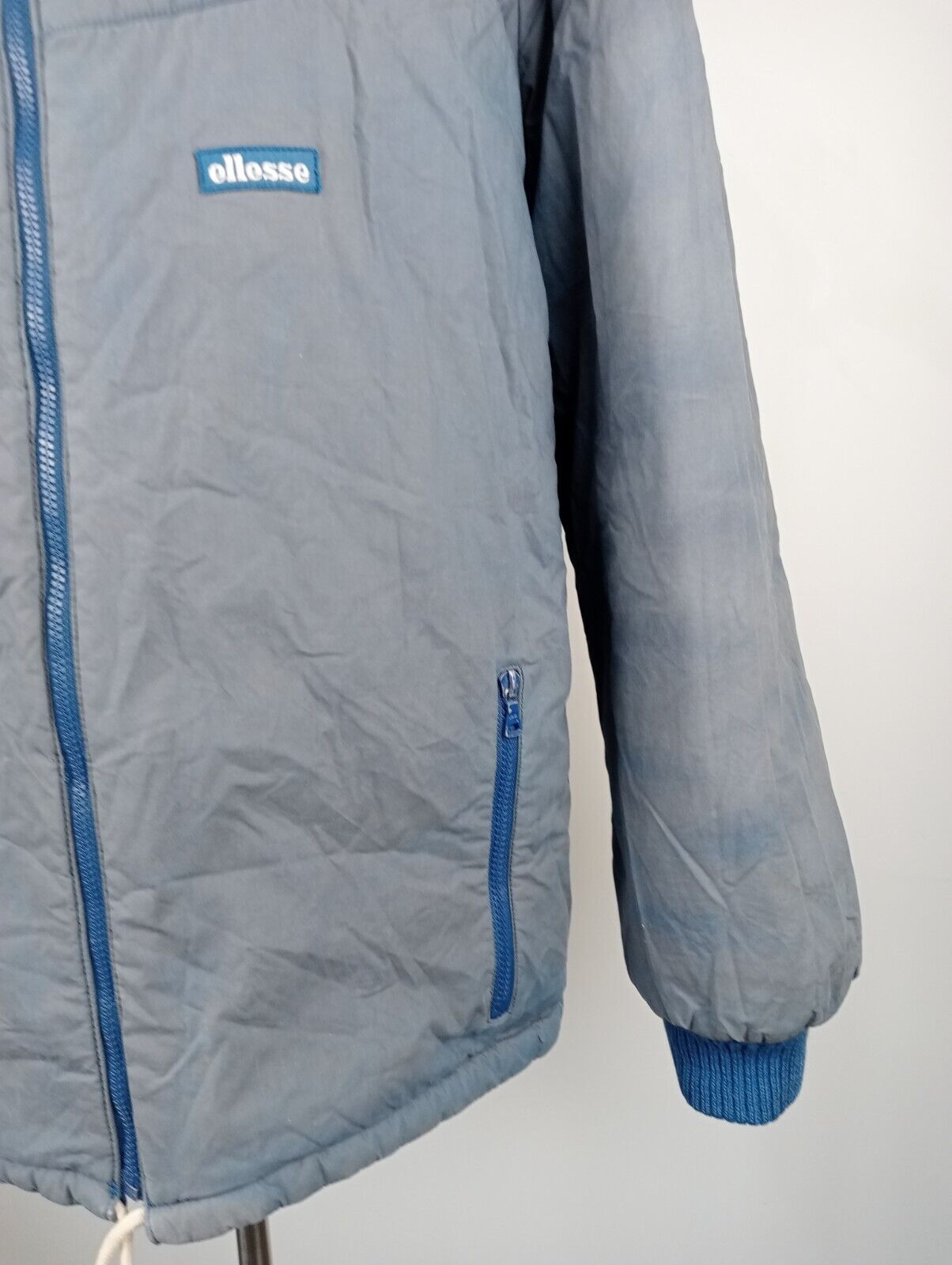 ELLESSE GIUBBINO PIUMINO UOMO Tg 54 GIUBBOTTO MAN VINTAGE JACKET DOUBLE FACE