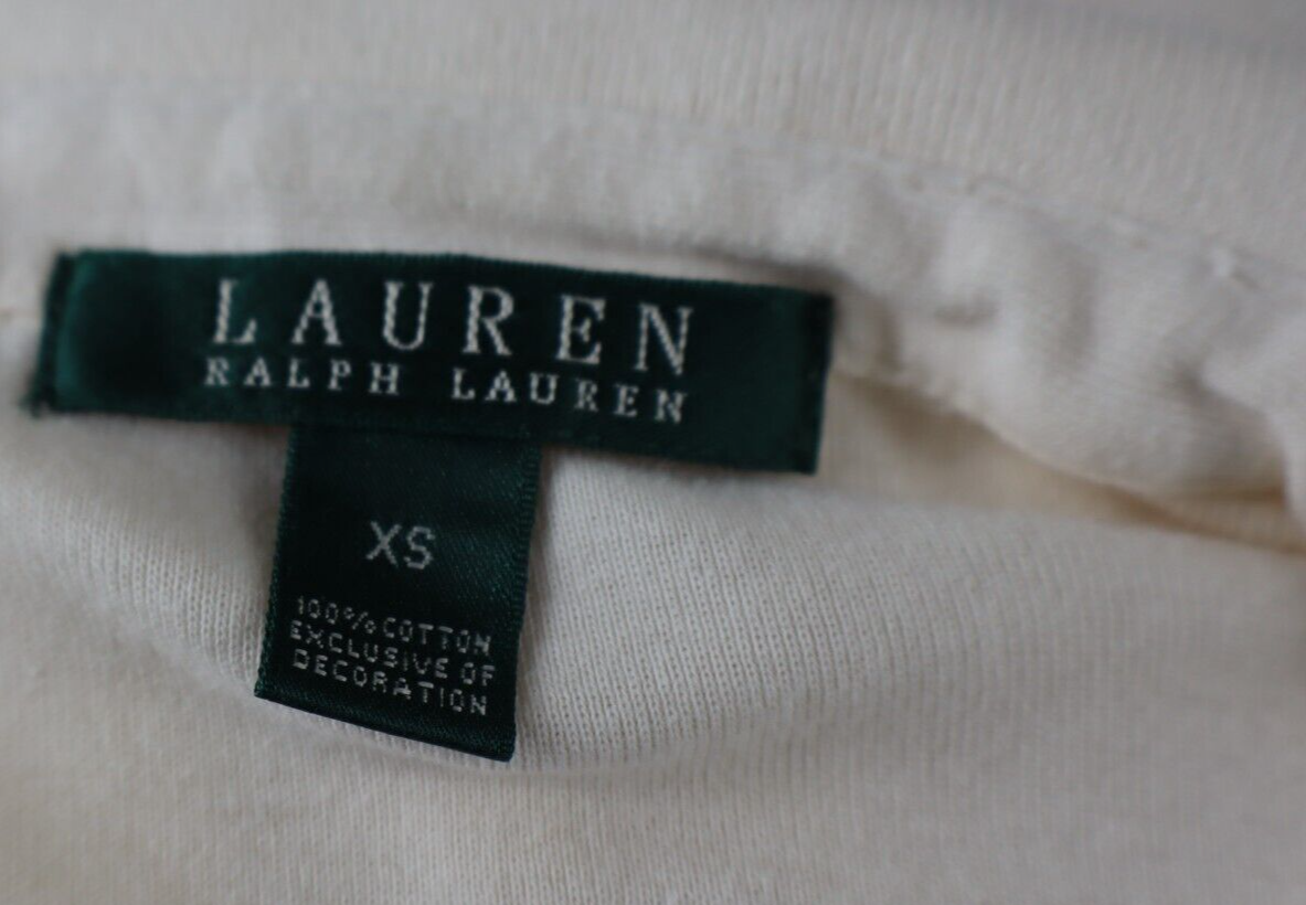 RALPH LAUREN POLO DONNA MAGLIA COTONE TG. XS WOMAN COTTON SHIRT CASUAL VINTAGE