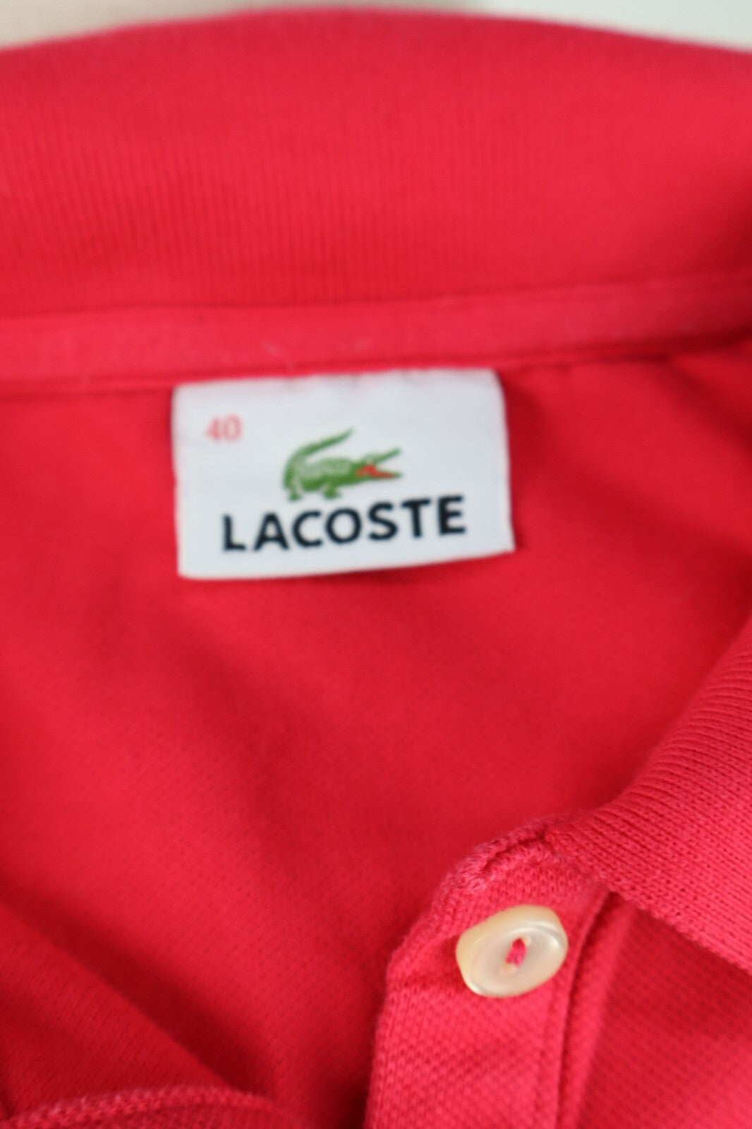 LACOSTE POLO MAGLIA DONNA COTONE TG. S WOMAN SHIRT CASUAL VINTAGE COTTON