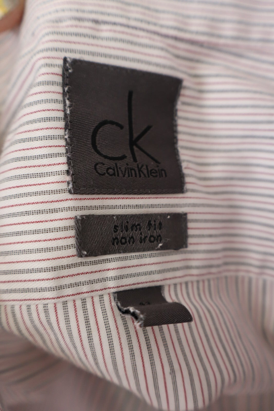 CALVIN KLEIN CAMICIA UOMO 16.5 SLIM MAN CASUAL VINTAGE SHIRT COTONE