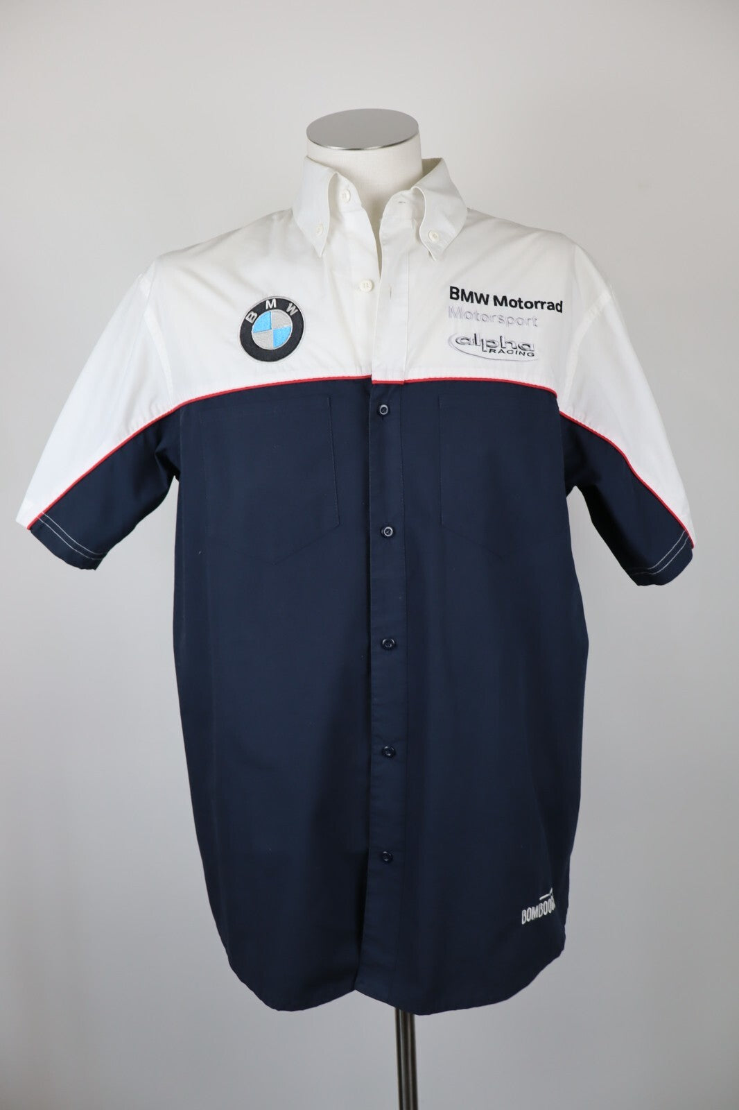 BOMBOOGIE PER ALPHA RACING BMW MOTORRAD CAMICIA SHIRT UOMO TG XL MAN SPORT MOTO