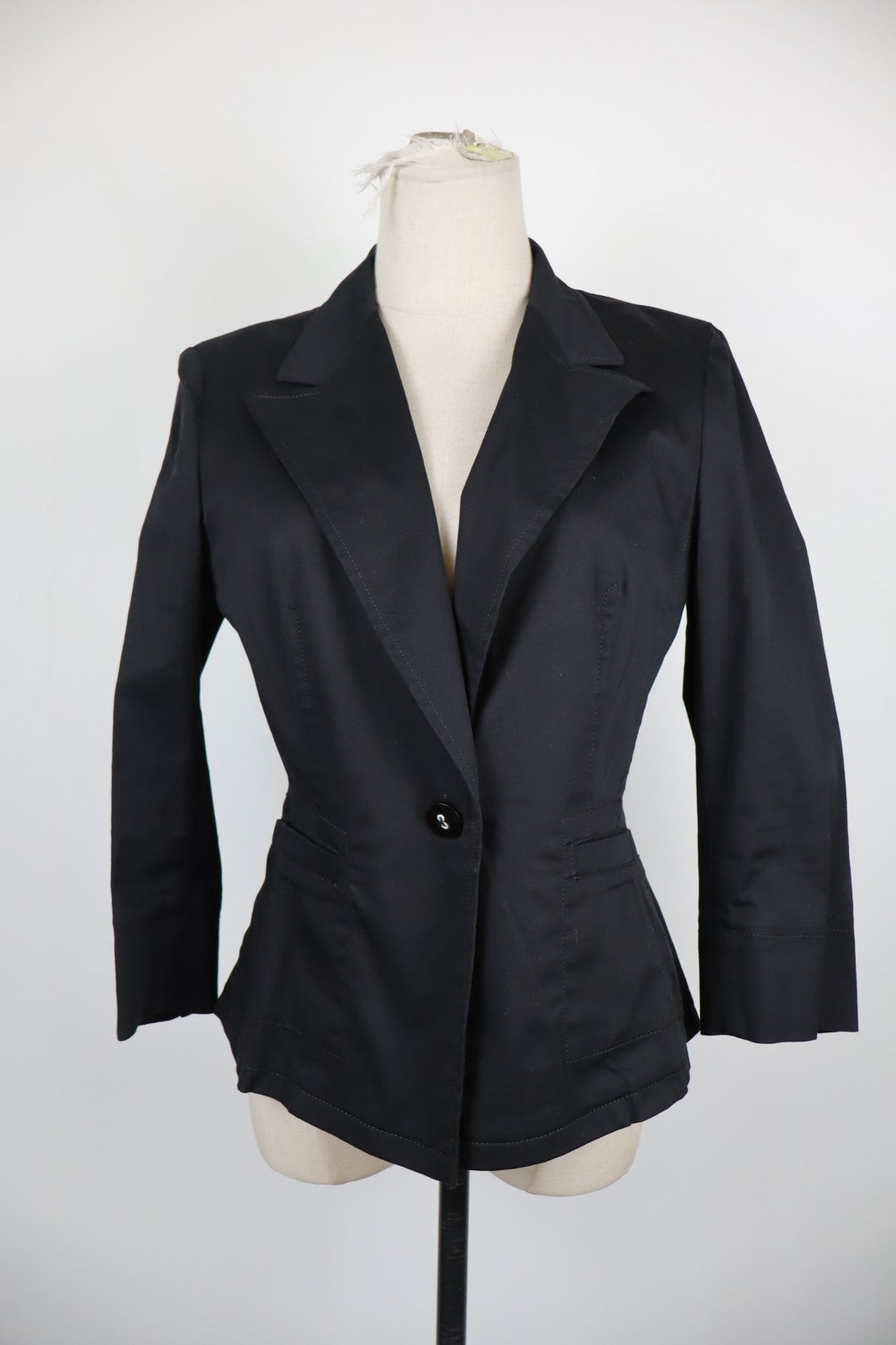 MARELLA BLAZER GIACCA DONNA Tg 44 WOMAN CASUAL VINTAGE JACKET C0TONE COTTON