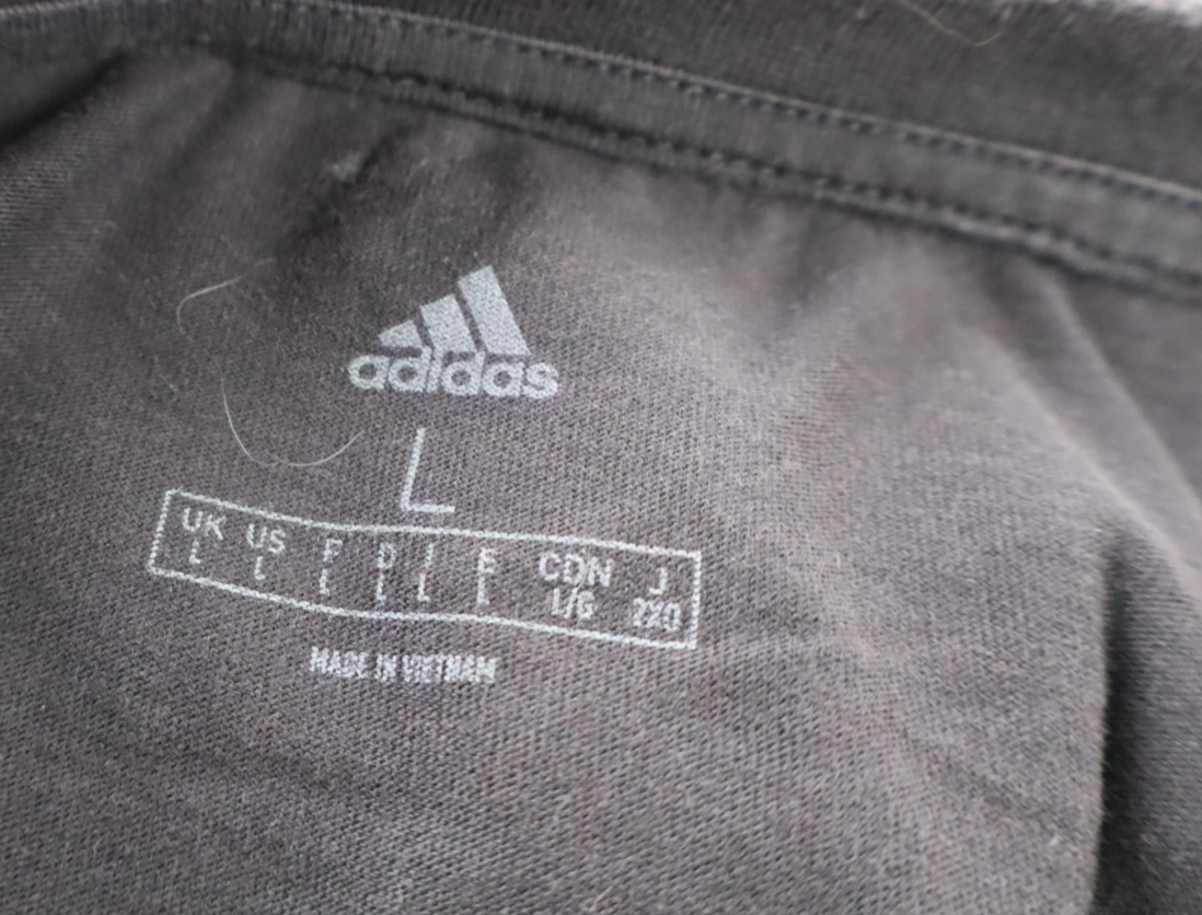 ADIDAS JUVE MAGLIA UOMO TG L MAN COTTON T-SHIRT CASUAL  COTONE VINTAGE LOGO