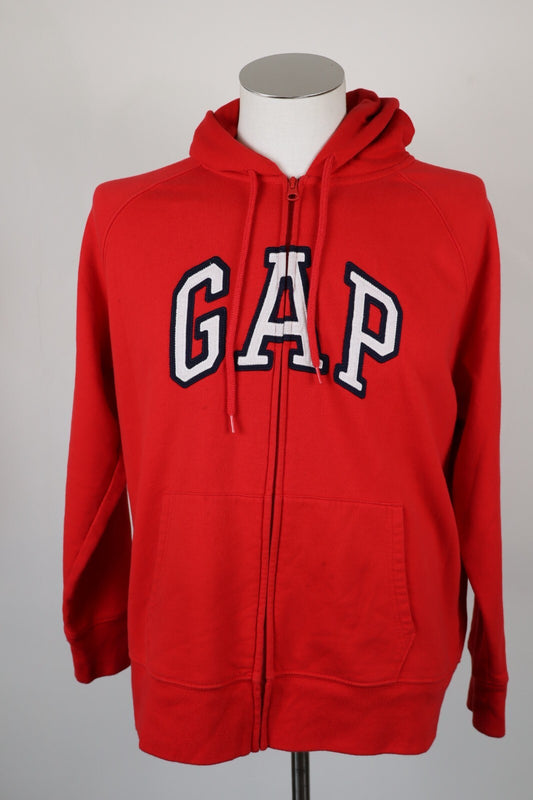 GAP FELPA CAPPUCCIO MAGLIA UOMO Tg XL MAN SWEATSHIRT CASUAL VINTAGE COTONE