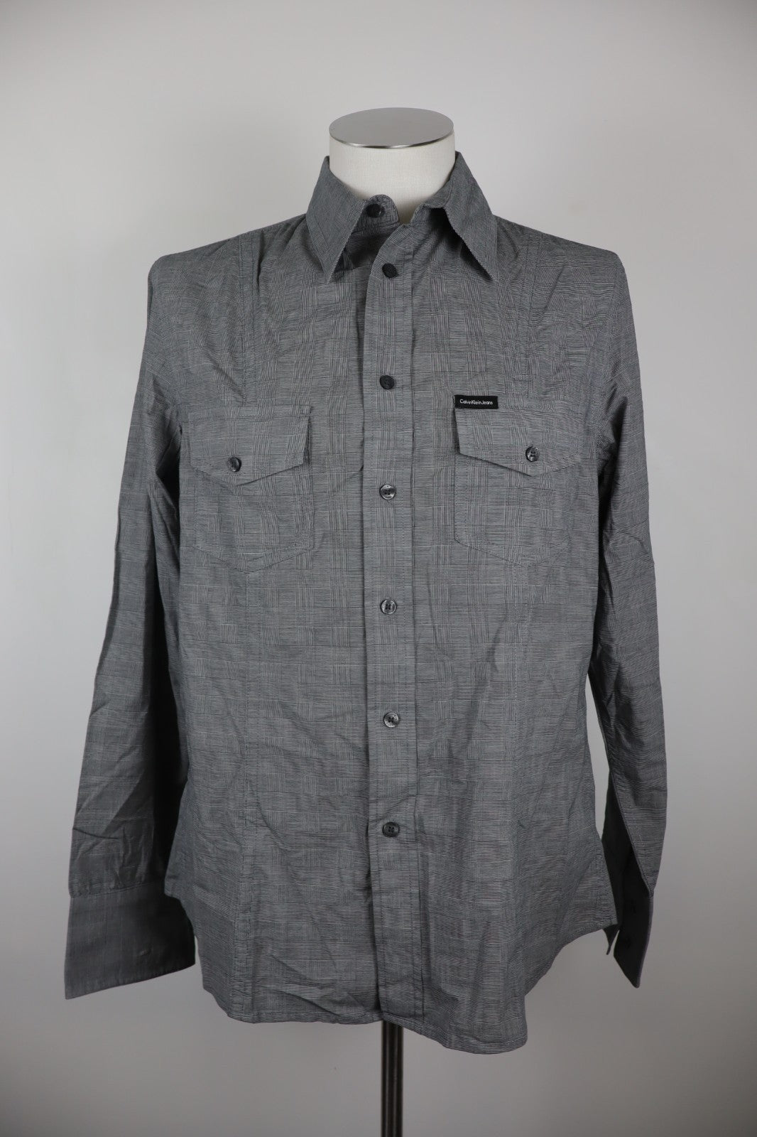 CALVIN KLEIN JEANS CAMICIA SHIRT UOMO Tg L MAN VINTAGE CASUAL COTONE COTTON