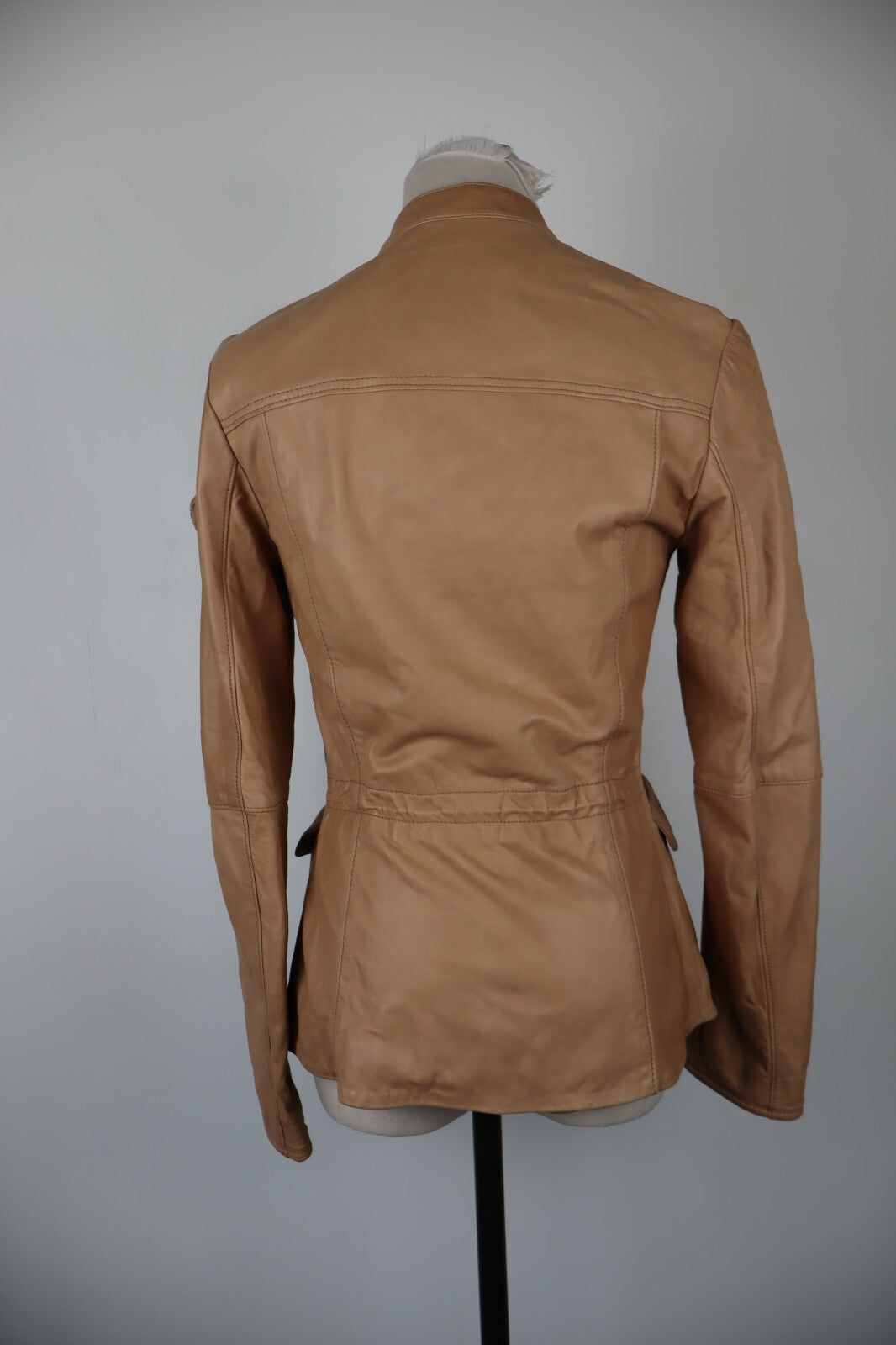PEUTEREY GIUBBINO PELLE GIACCA DONNA 40 WOMAN CASUAL LEATHER JACKET VINTAGE