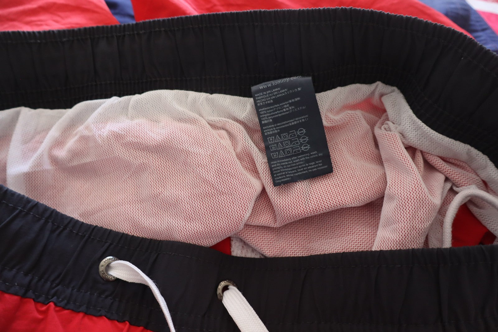 TOMMY HILFIGER COSTUME PANTALONCINO MARE UOMO TG M MEN SWIMSUIT VINTAGE CASUAL