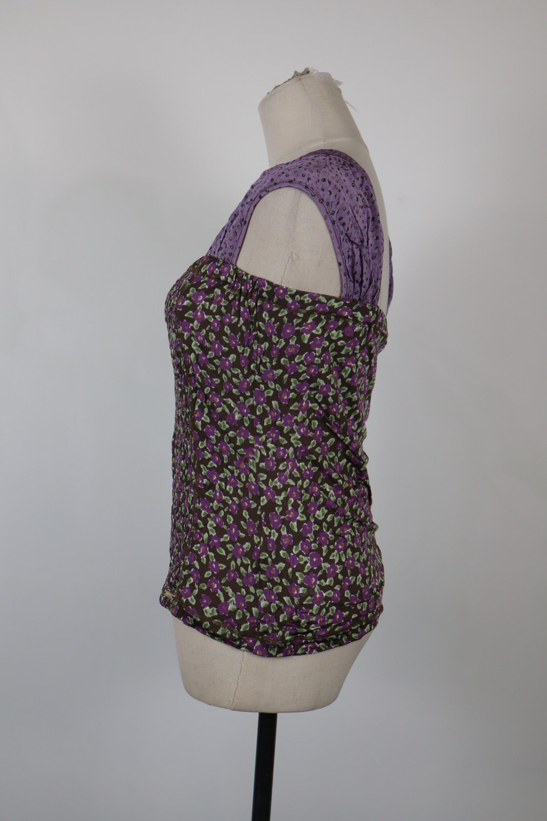 LIU JO MAGLIA DONNA TG. 46 WOMAN CASUAL VINTAGE T-SHIRT TOP FLOREALE