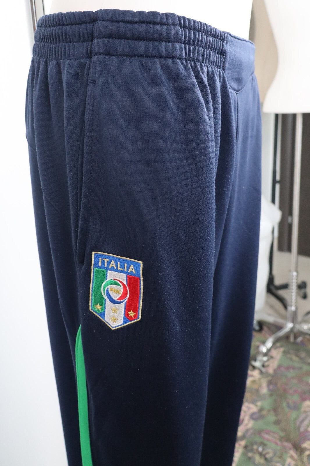 PUMA ITALIA PANTALONE TUTA CALCIO SPORT UOMO TG M VINTAGE MAN PANTS