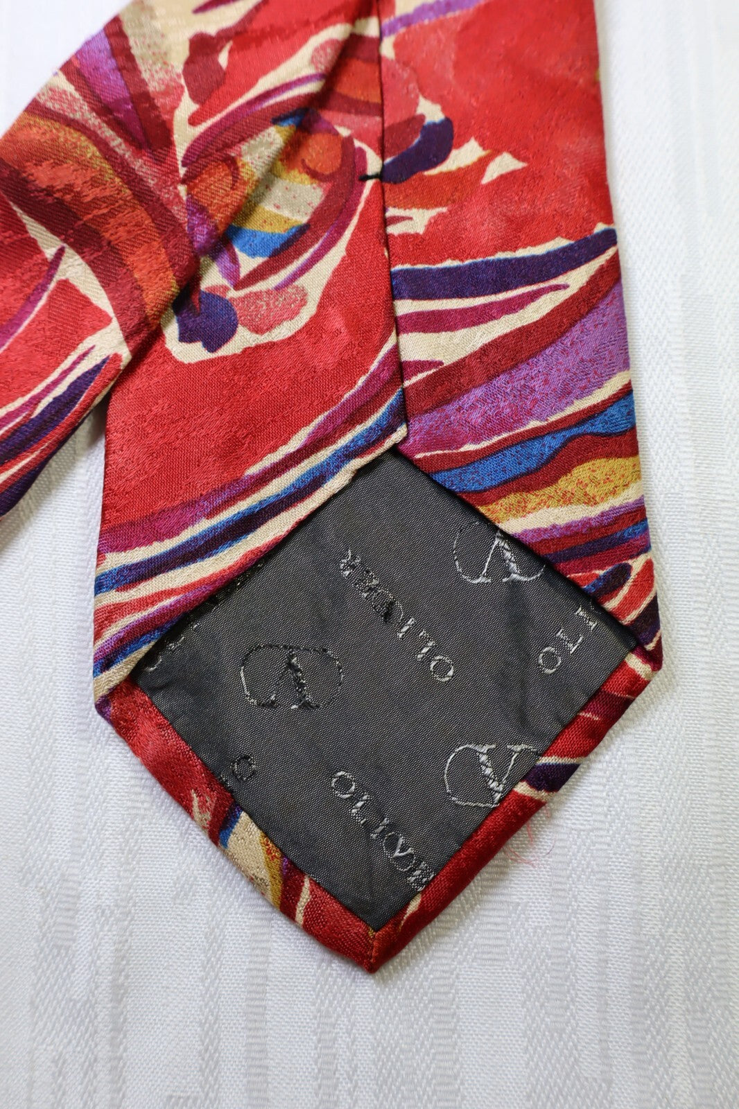 OLIVER by VALENTINO  SILK TIE SETA CRAVATTA NECKTIE MADE IN ITALY