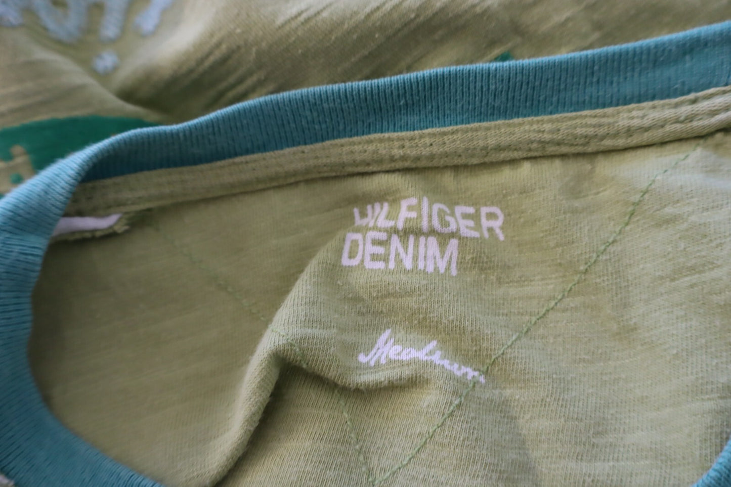 TOMMY HILFIGER MAGLIA UOMO TG M MAN COTONE COTTON T-SHIRT CASUAL VINTAGE