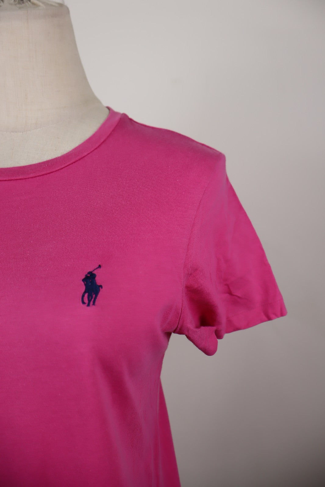 RALPH LAUREN SPORT MAGLIA DONNA TG. M WOMAN CASUAL VINTAGE T-SHIRT COTONE LOGO