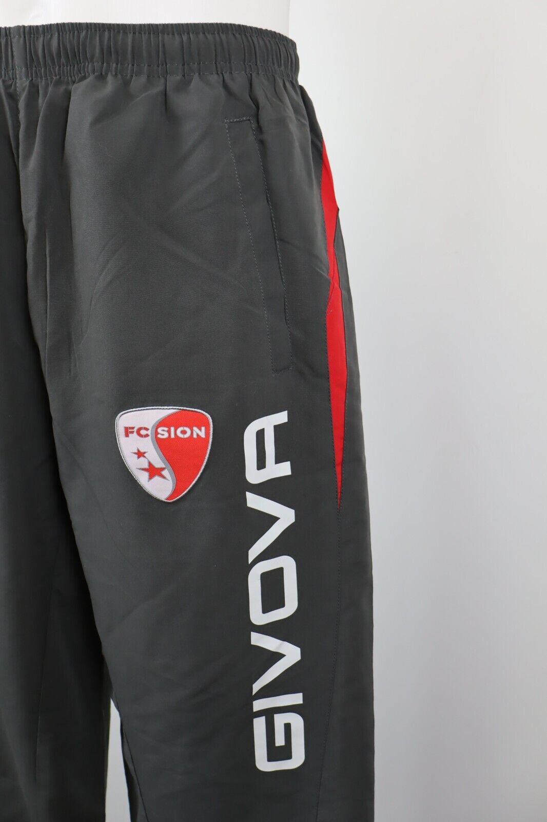GIVOVA FC SION PANTALONE SPORT CALCIO UOMO TG L MAN SOCCER PANTS