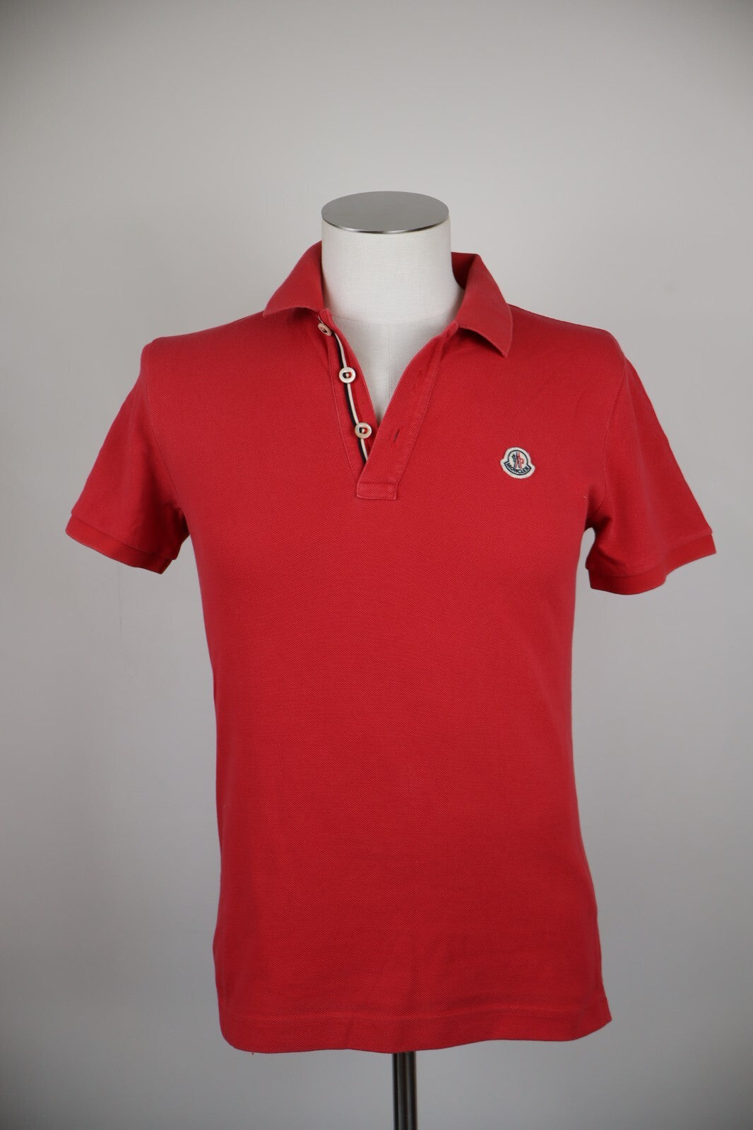MONCLER POLO MAGLIA UOMO COTONE TG S MAN COTTON T-SHIRT CASUAL VINTAGE LOGO