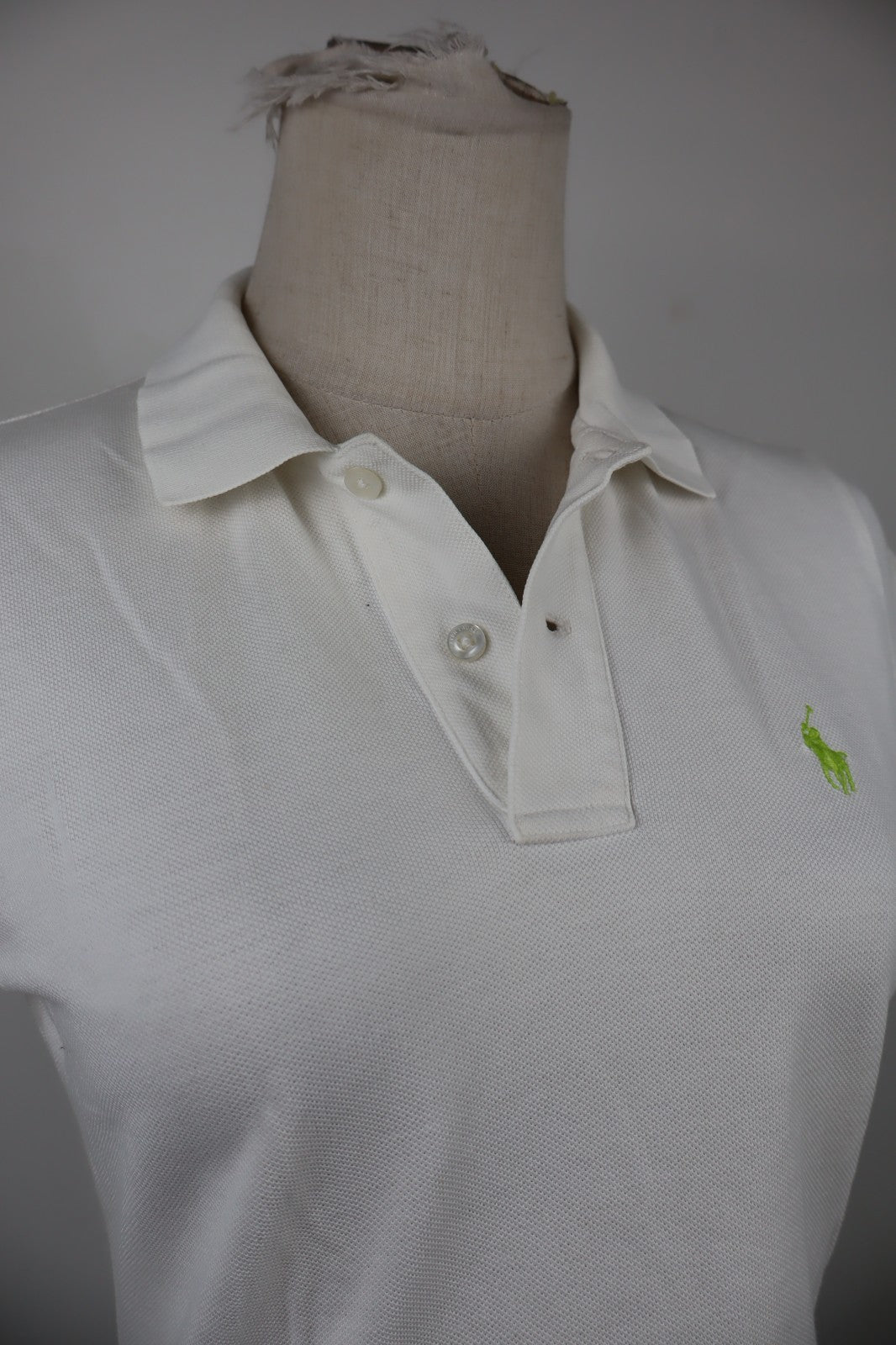 RALPH LAUREN SKINNY POLO DONNA COTONE TG. S WOMAN SHIRT CASUAL VINTAGE COTTON