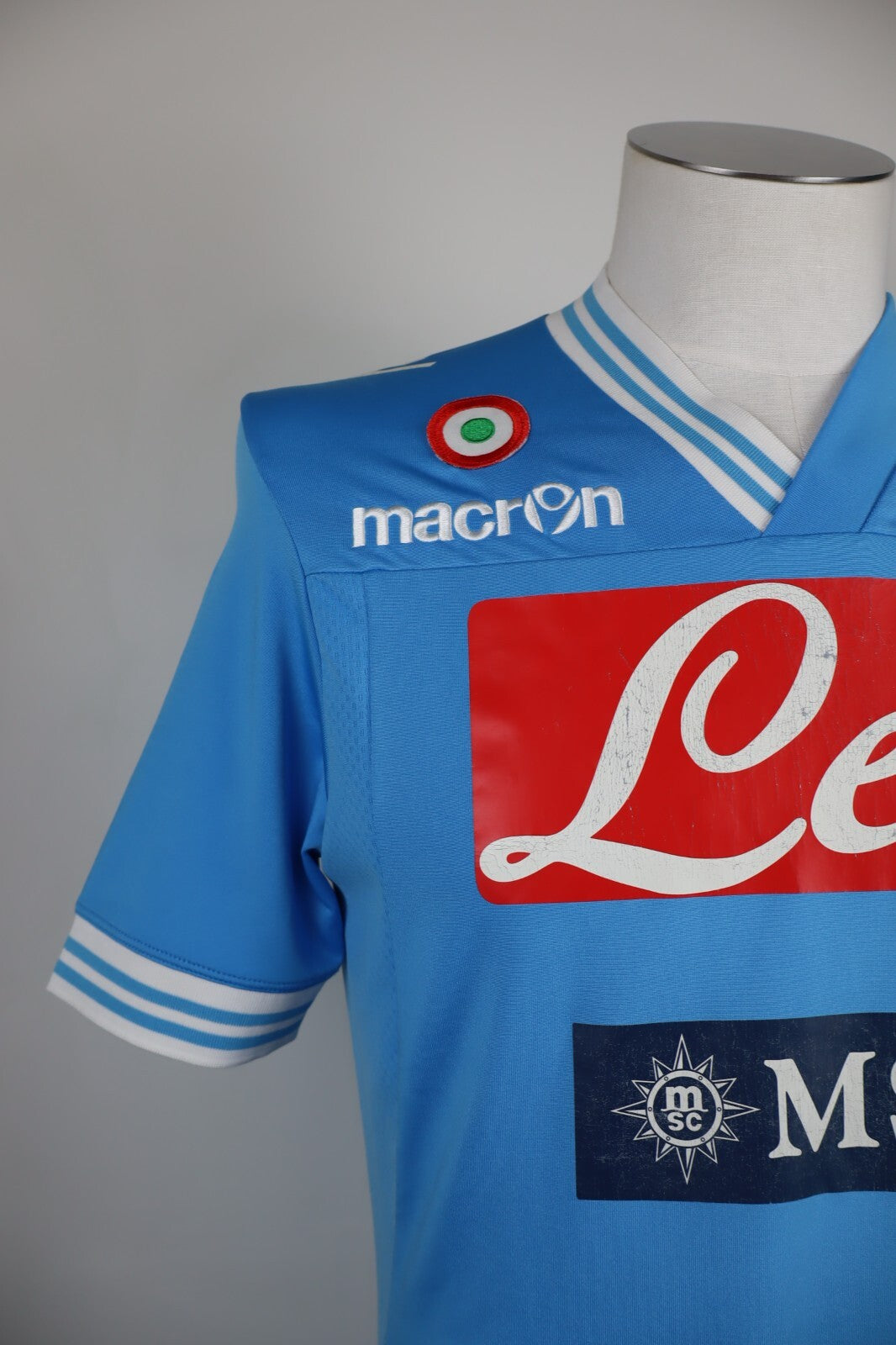 MACRON NAPOLI MAGLIA CALCIO UOMO Tg L SOCCER TRIKOT MAN JERSEY SPORT 2012/13