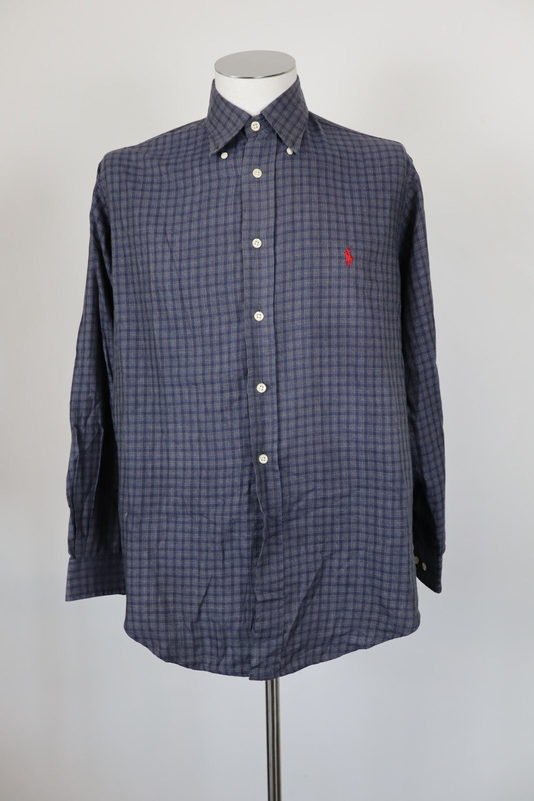 RALPH LAUREN CAMICIA UOMO TG. 34 15.5 MAN CASUAL VINTAGE SHIRT COTONE COTTON