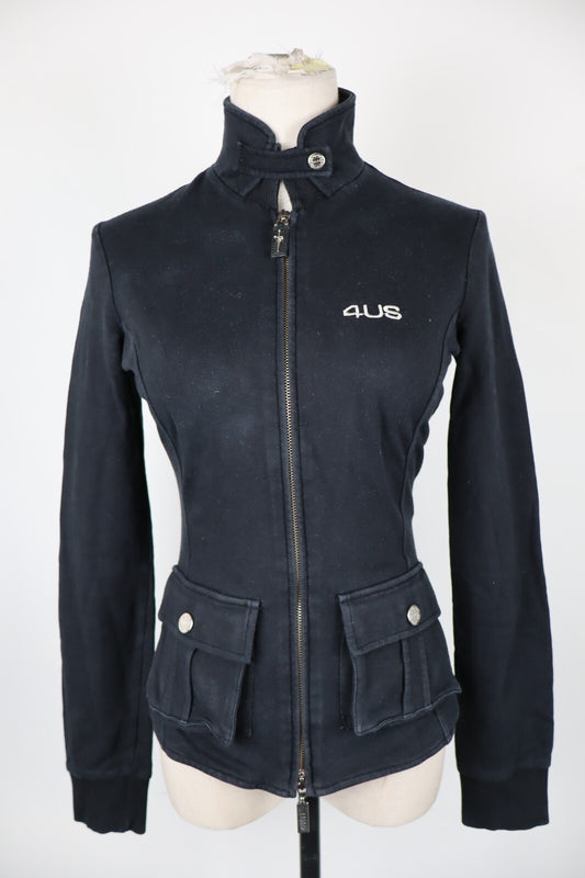 4US CESARE PACIOTTI FELPA ZIP DONNA Tg 40 WOMAN VINTAGE SPORT JACKET SWEATSHIRT
