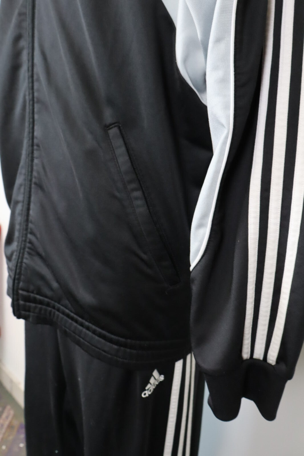 ADIDAS TUTA COMPLETO DUE PEZZI  TG. 6 TRACKSUIT JACKET GIACCA PANTS UOMO SPORT