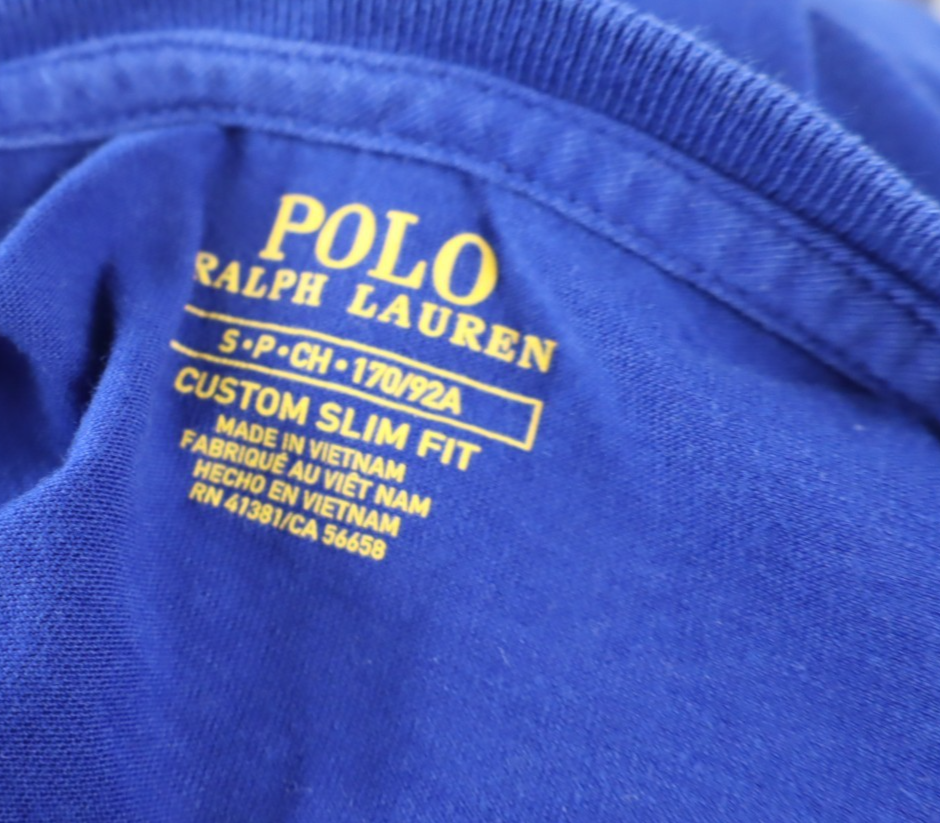 RALPH LAUREN MAGLIA UOMO COTONE S SLIM MAN COTTON T-SHIRT CASUAL VINTAGE LOGO