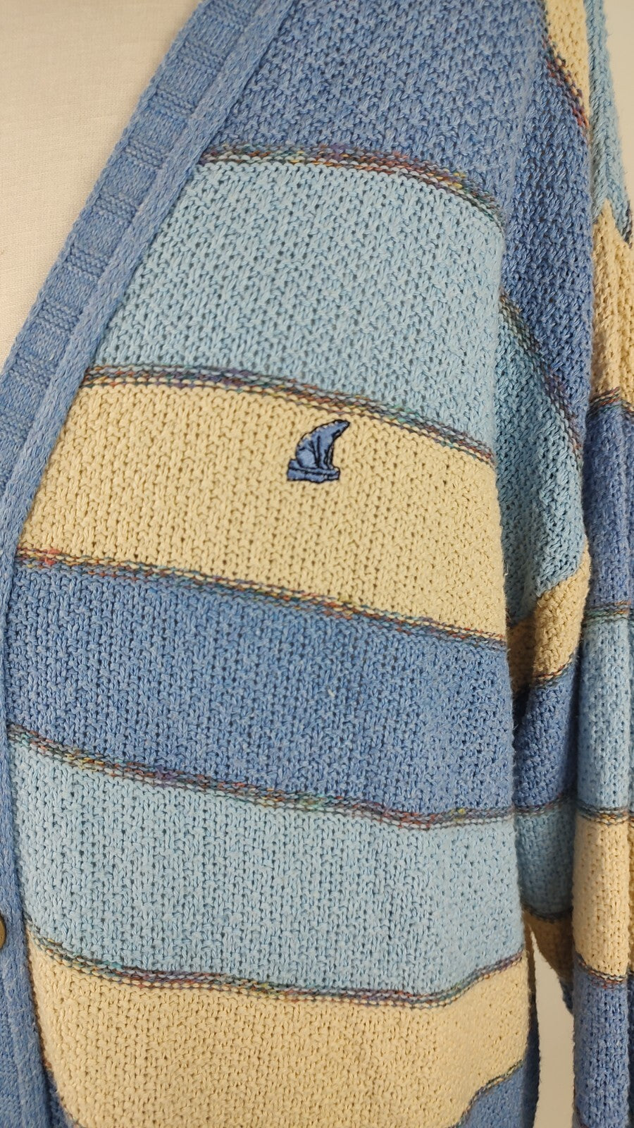 NORTH POLE  MAGLIONE CARDIGAN VINTAGE UOMO Tg. XL MAN SWEATER CASUAL