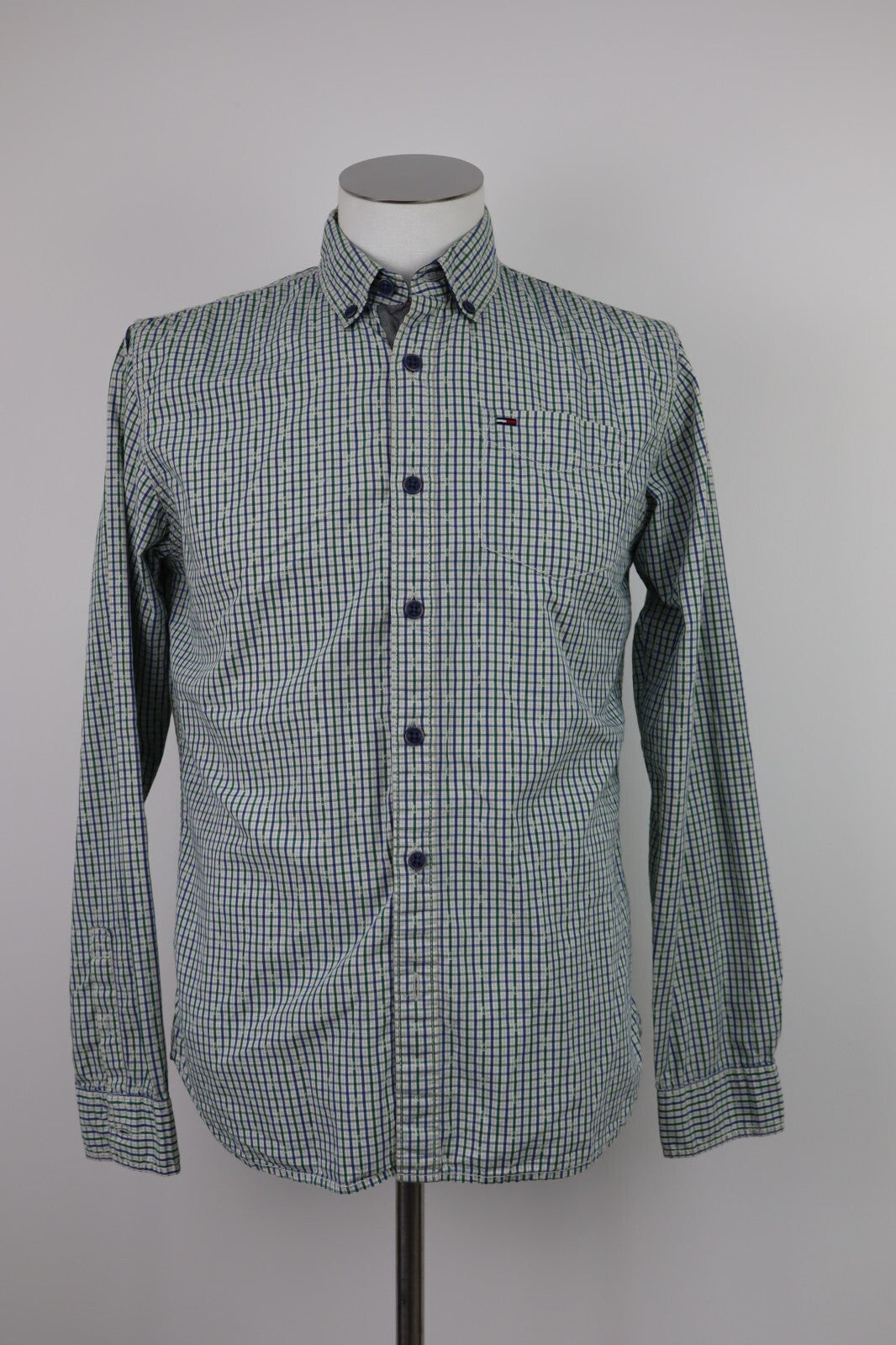 TOMMY HILFIGER CAMICIA UOMO COTONE TG. S MAN CASUAL VINTAGE SHIRT