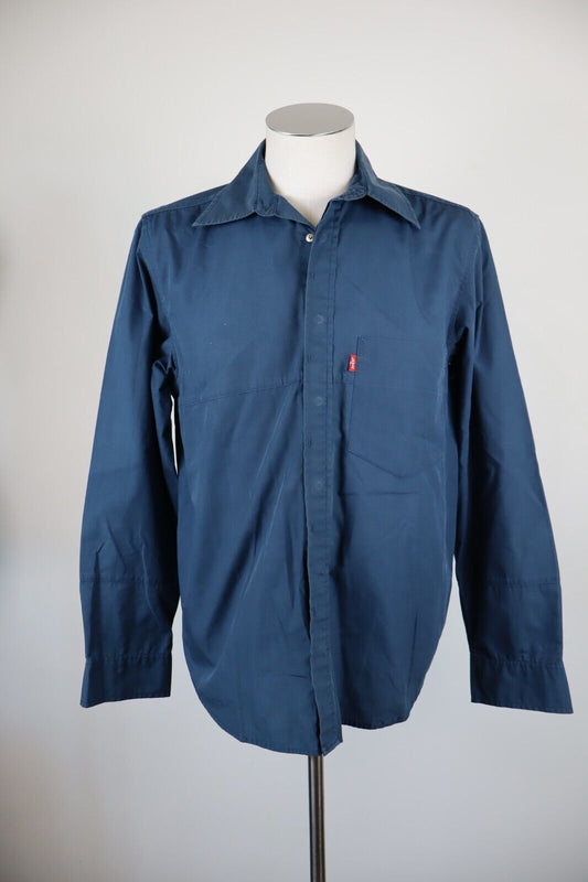 LEVI'S STA-PREST CAMICIA UOMO TG M MAN CASUAL COTTON COTONE VINTAGE SHIRT