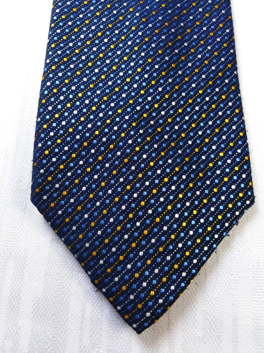 NINO SALZANO 100% SILK TIE SETA CRAVATTA NECKTIE MADE IN ITALY CLASSIC