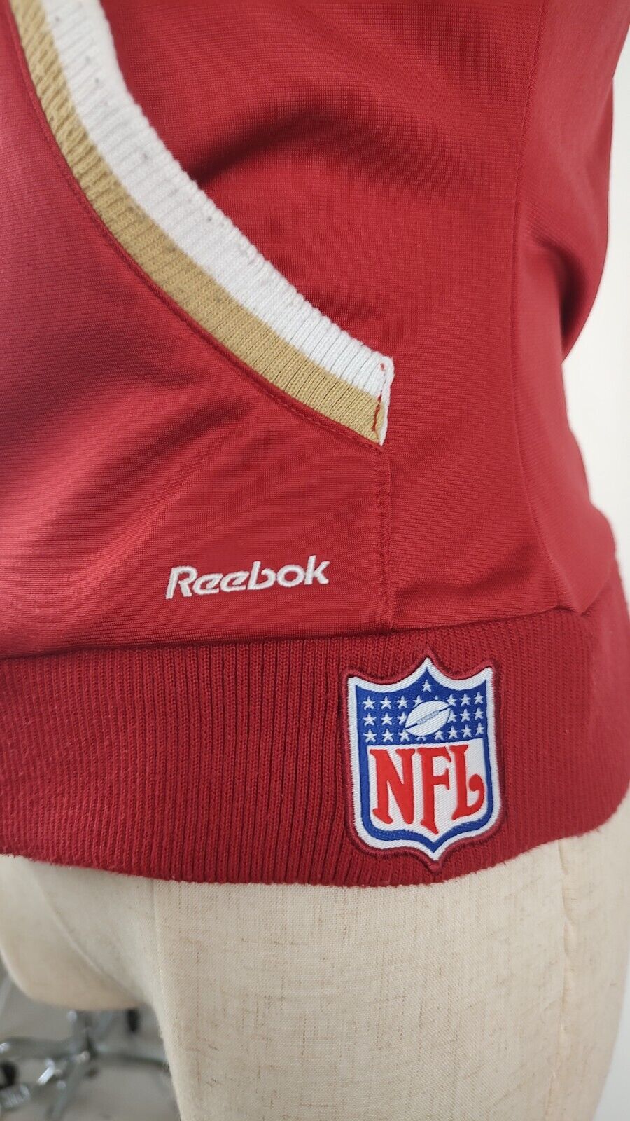 REEBOK SF NFL FELPA DONNA Tg XS WOMEN CASUAL VINTAGE SPORT SWEATSHIRT