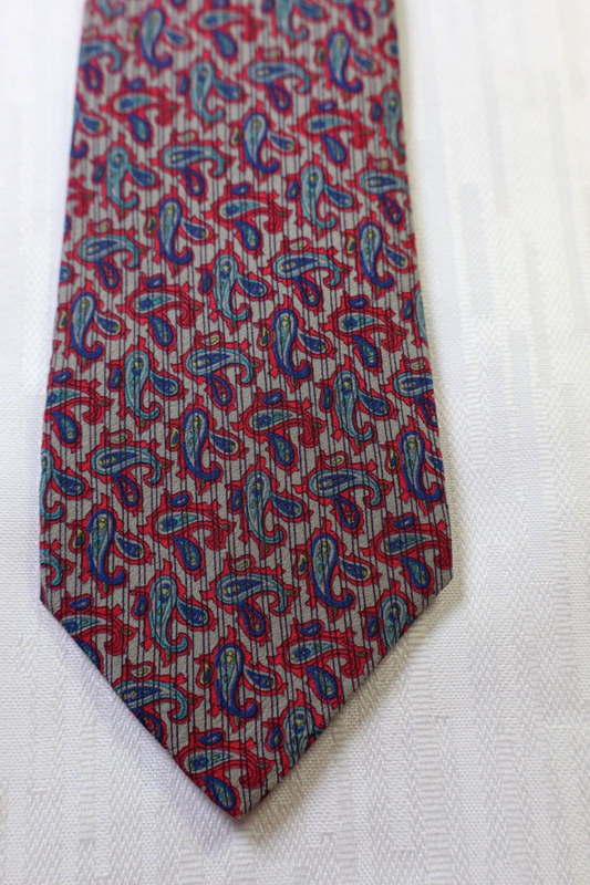 BASILE 100% SETA SILK TIE CRAVATTA NECKTIE VINTAGE CLASSIC ITALY