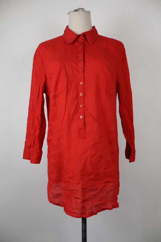 AJ ARMANI JEANS CAMICIA DONNA TG. 48 WOMAN SHIRT CASUAL VINTAGE  COTONE BLUSA