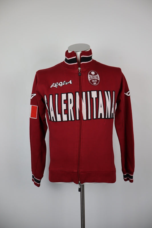 LEGEA SALERNITANA FELPA CON ZIP GIACCA SPORT CALCIO  UOMO Tg 2XS  MAN JACKET