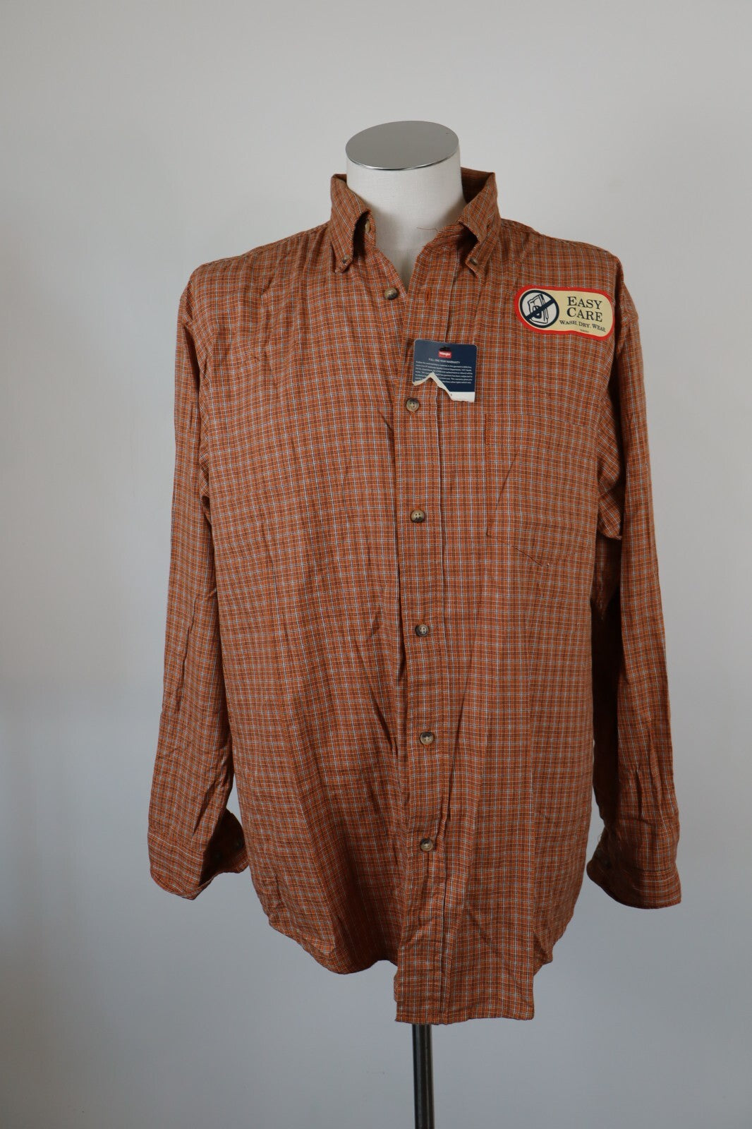 WRANGLER CAMICIA UOMO TG. M MAN CASUAL VINTAGE SHIRT COTONE COTTON CON TAG