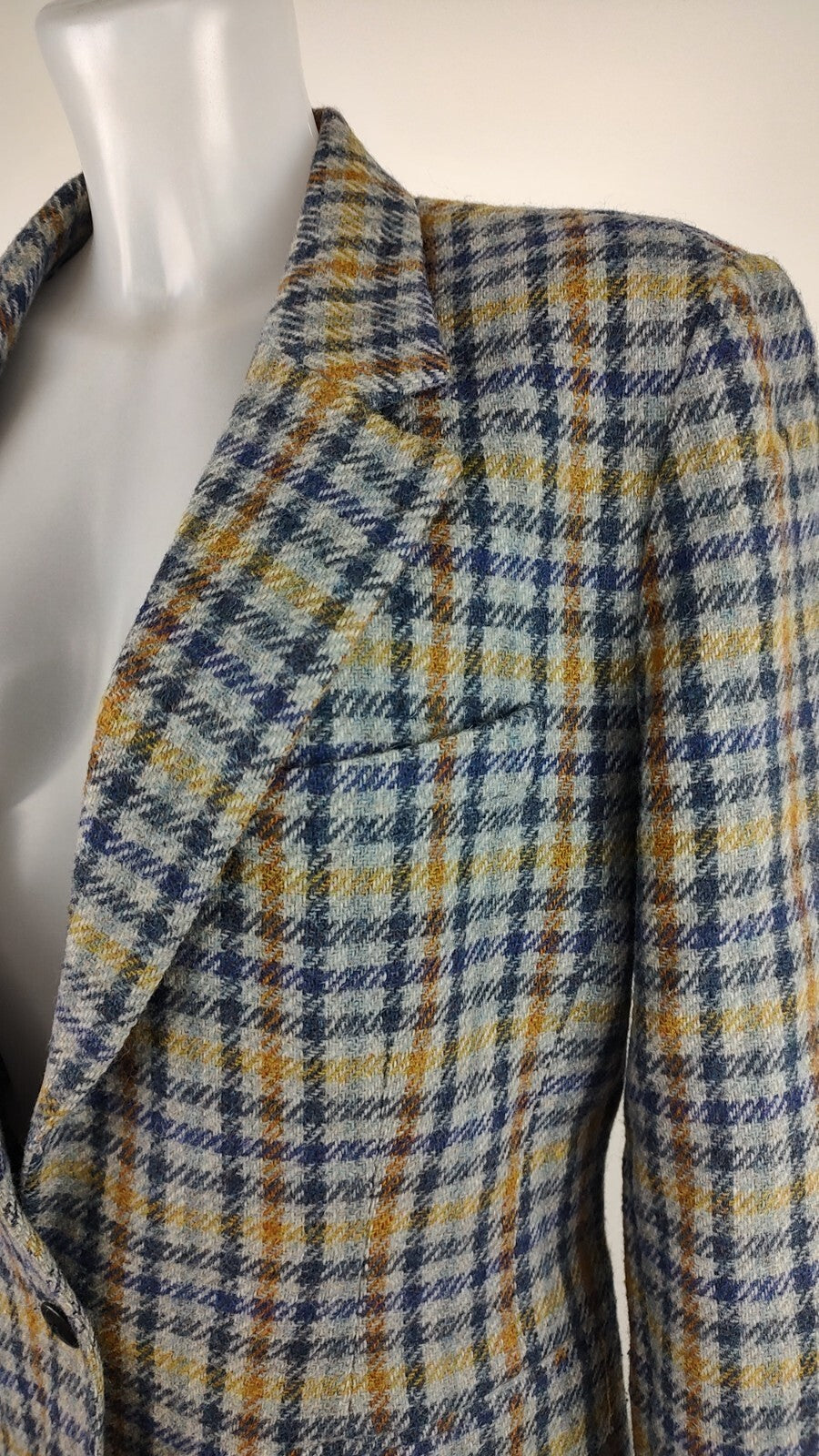 COLMAR COMPLETO DONNA Tg. 46 GIACCA GONNA DRESS VINTAGE CASUAL SUIT LANA TARTAN