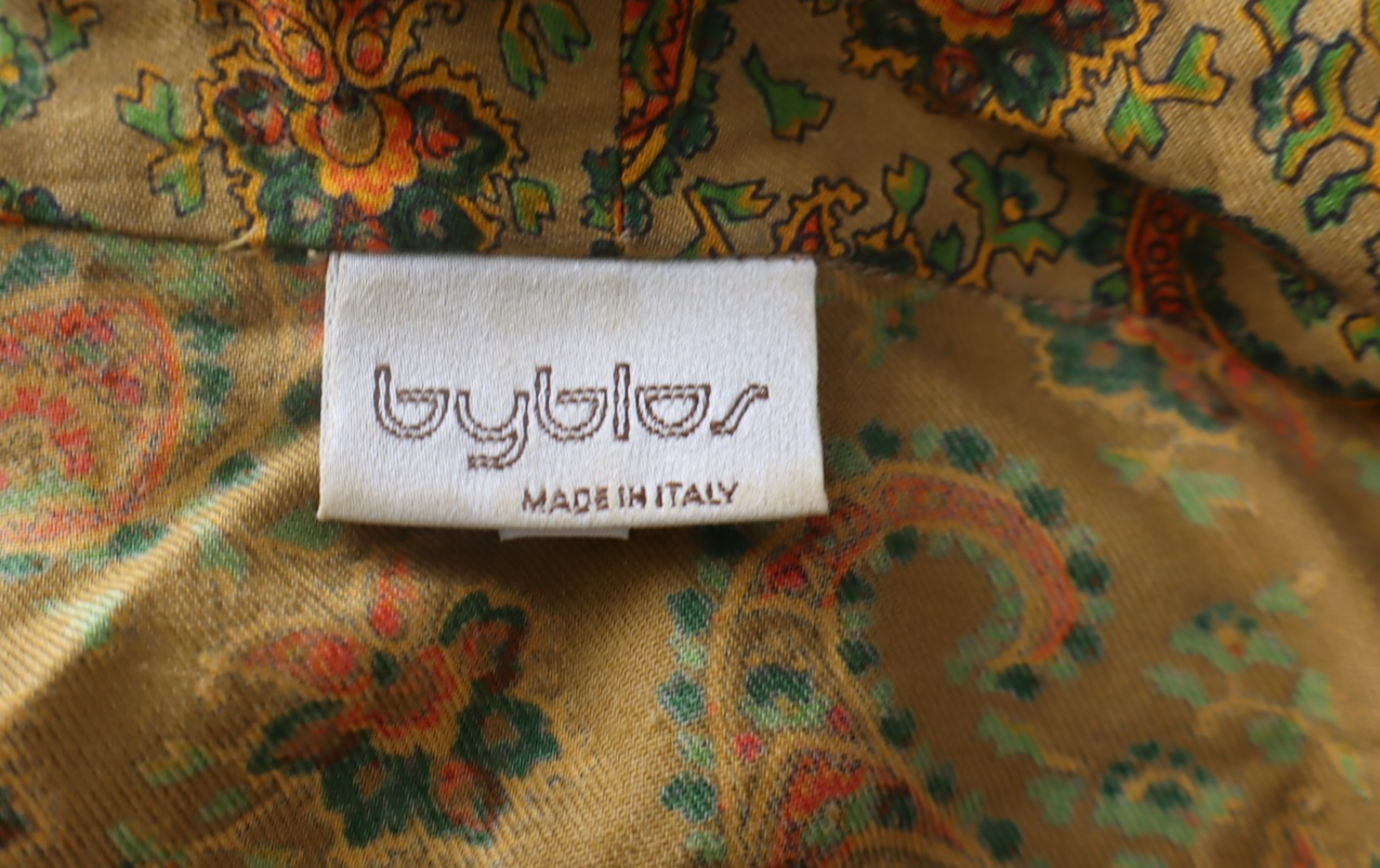 BYBLOS CAMICIA GIACCA DONNA TG. 48 WOMAN SHIRT BLAZER CASUAL VINTAGE UN BOTTONE