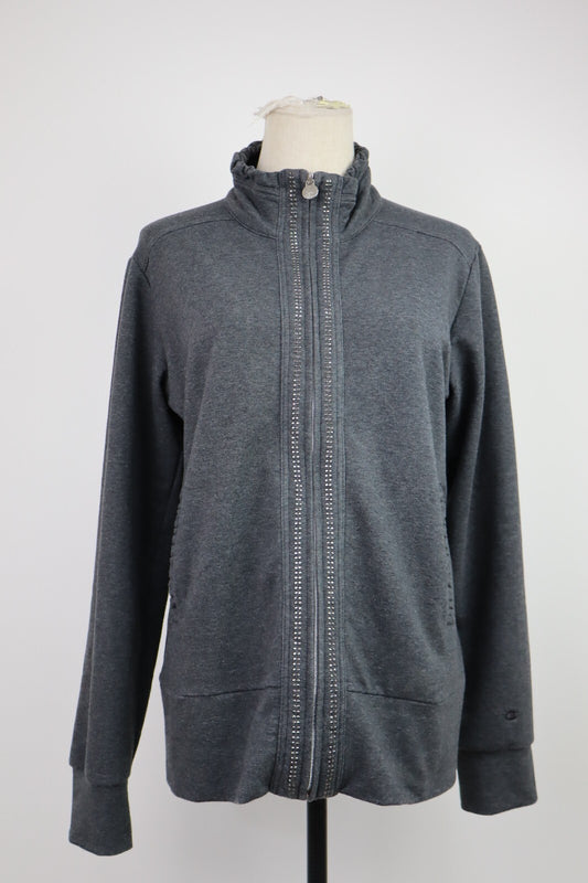 CHAMPION FELPA CON ZIP DONNA Tg M WOMEN CASUAL VINTAGE SPORT SWEATSHIRT