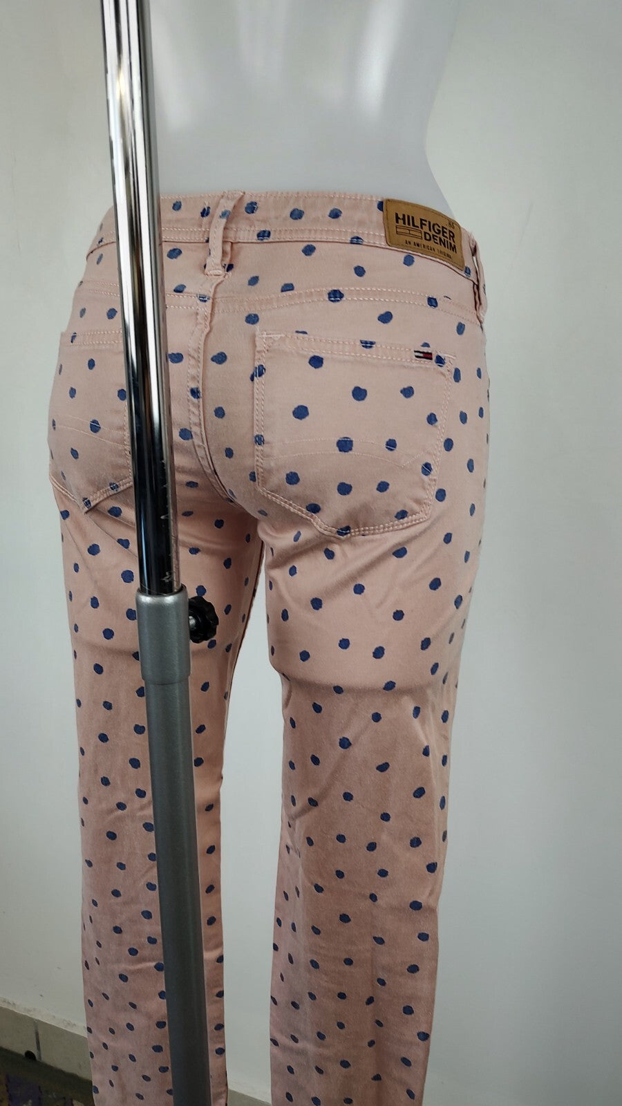 HILFIGER DENIM PANTALONE CASUAL DONNA TG 27 / 32 WOMAN VINTAGE PANTS COTONE