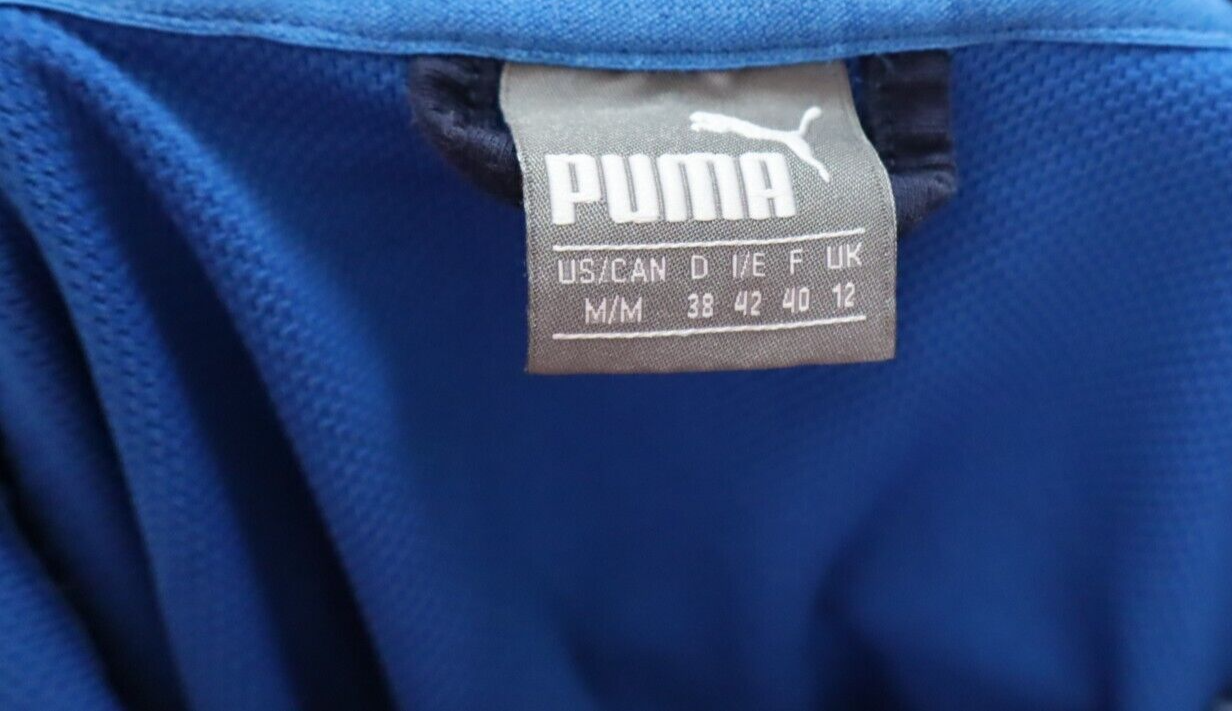 PUMA ITALIA FELPA CON ZIP GIACCA CALCIO DONNA Tg 42 WOMEN SOCCER VINTAGE JACKET